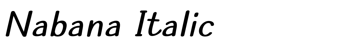 Nabana Italic